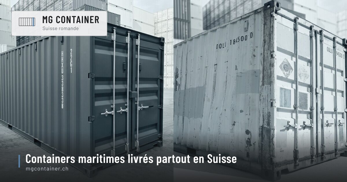 Illustration : Container neuf ou container d'occasion ?