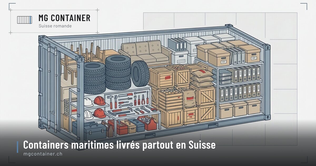 Illustration : Quel container pour un garage, un chantier ou une exploitation ?