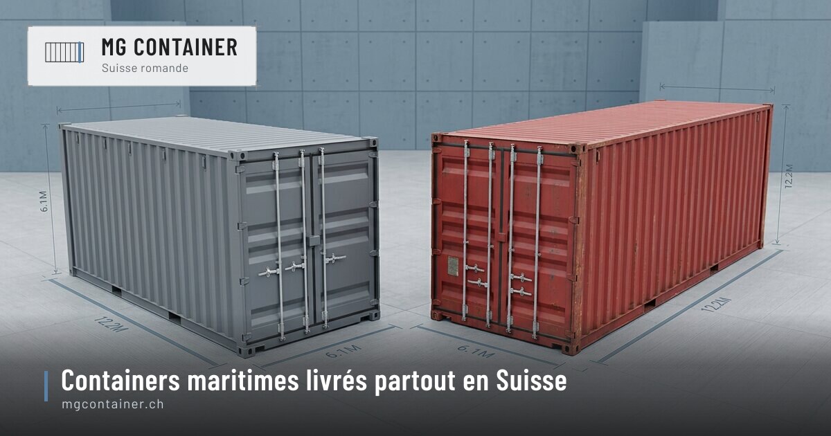 Comparatif architectural des containers 20DC et 40HC