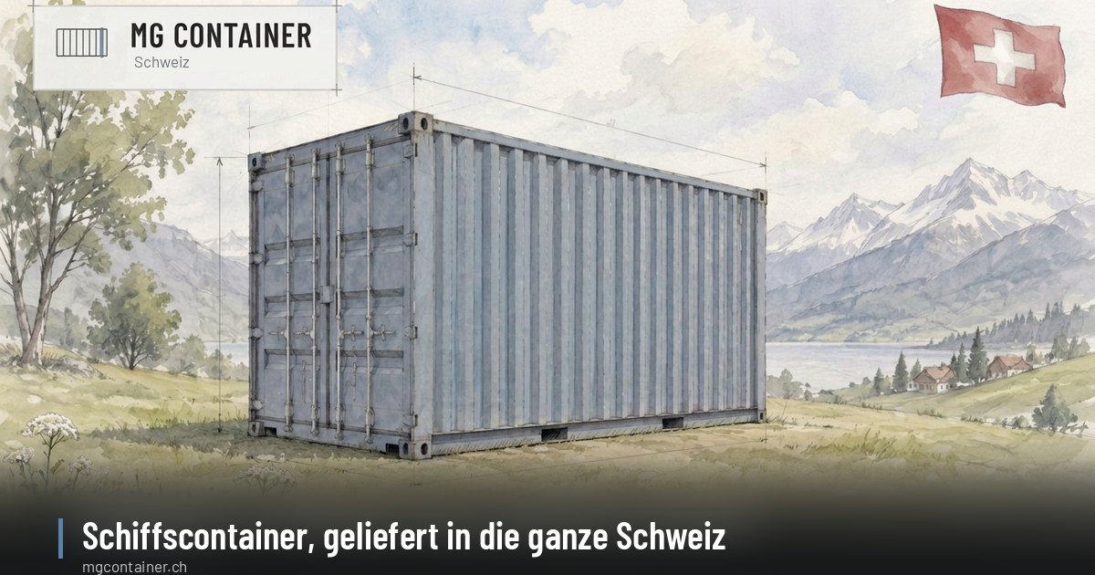 Schiffscontainer 20DC und 40HC von MG Container