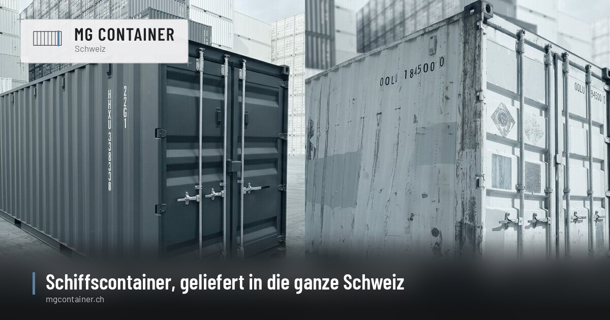Illustration: Container neu oder Occasion: was lohnt sich?