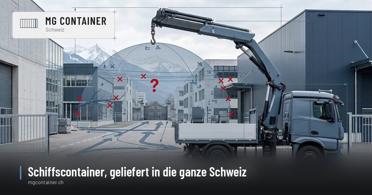 Illustration: Ist mein Grundstück für den Kranwagen erreichbar?