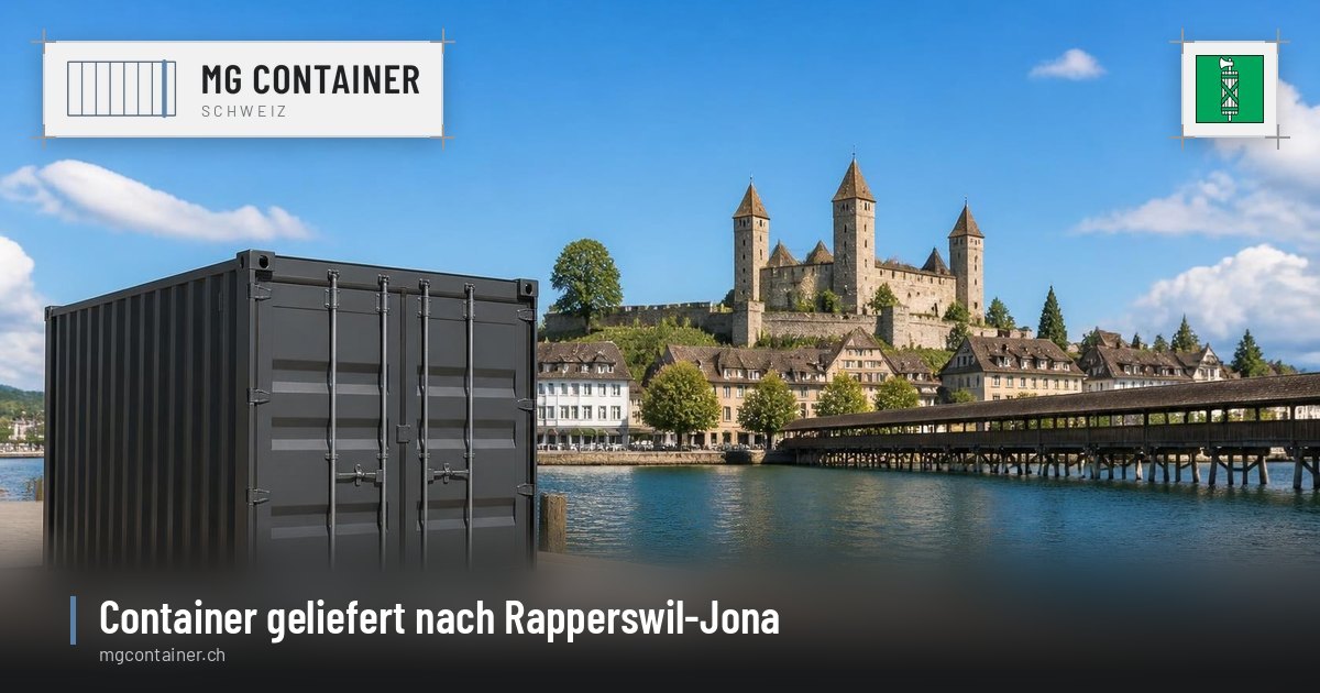 Container geliefert in Rapperswil-Jona