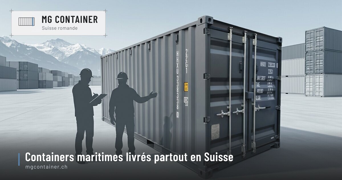 Contrôle d’un container 20 pieds sur un dépôt en Suisse