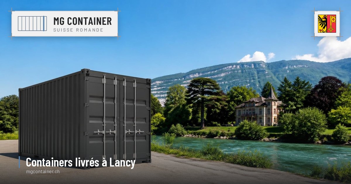 Container livré à Lancy