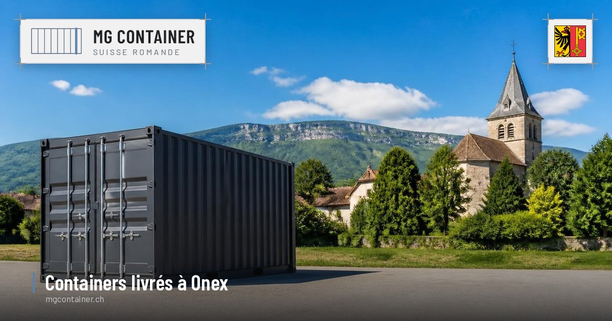 Container livré à Onex